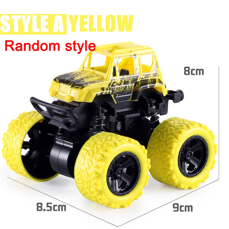 Pull Back Toy Car Inertial Rotation Car Four-wheel Drive Off-road Vehicle SUV Racing Power Car Children's Toy CarGift Quick Pick Grocers